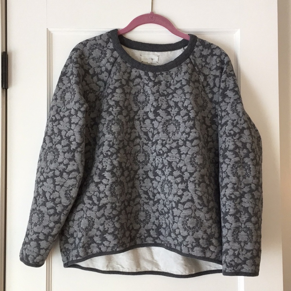 Lou & Grey 💕textured sweatshirt sz. L